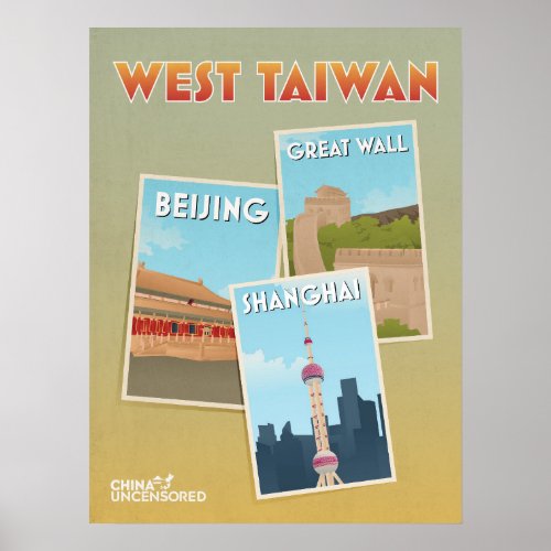 West Taiwan Poscards Poster 18 x 24