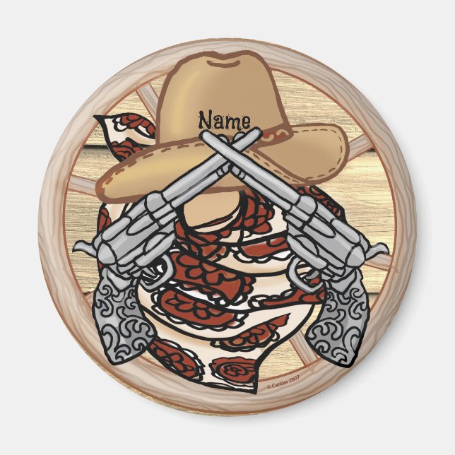 West Texas Cowboy Magnet (Front)