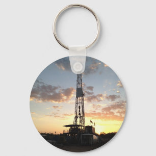 West Texas Drilling Rig Keychain