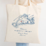 West Tisbury MA Wedding Favor Welcome Tote Bag<br><div class="desc">Delight your guests with this elegant navy blue Martha’s Vineyard map-themed wedding welcome tote bag. Perfect for a West Tisbury celebration, it’s ideal for holding thoughtful favors, snacks, and weekend essentials. Whether your wedding is at The Lambert's Cove Inn, Allen Farm, or The Grange Hall, this tote adds a stylish...</div>