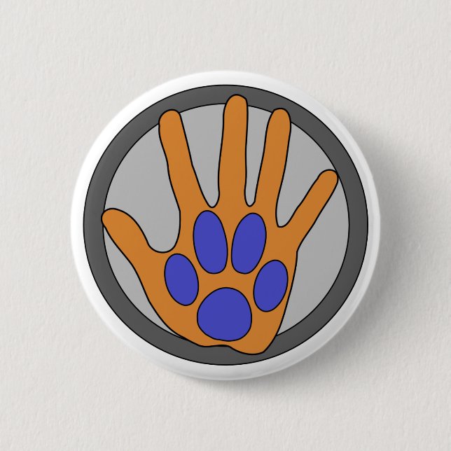 West U Vet Pinback Button (Front)