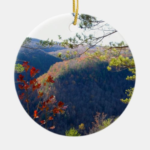 West view of the Pa Grand CanyonJPG Ceramic Ornament
