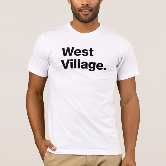West Village (black) T-Shirt (Front)