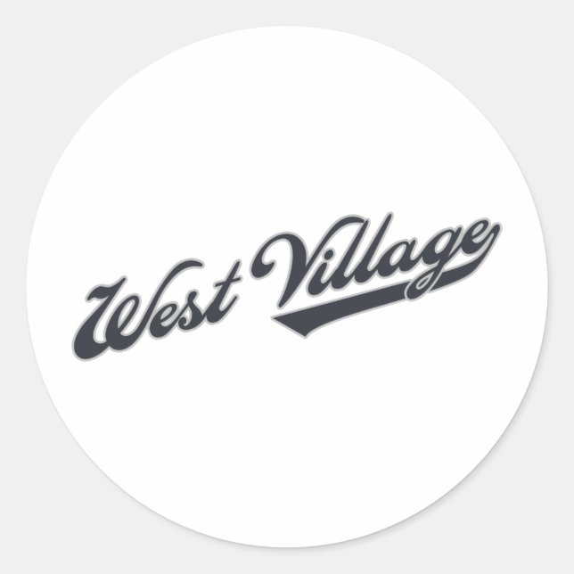 West Village Classic Round Sticker (Front)