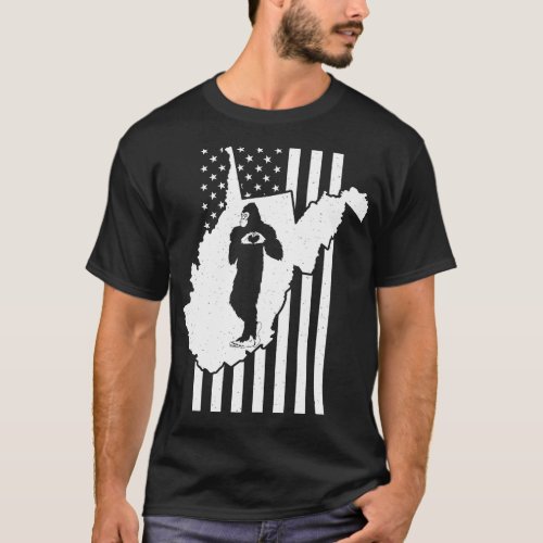 West Virginia American Flag T_Shirt