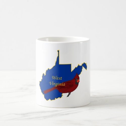 West Virginia and Cardinal Coffee Mug