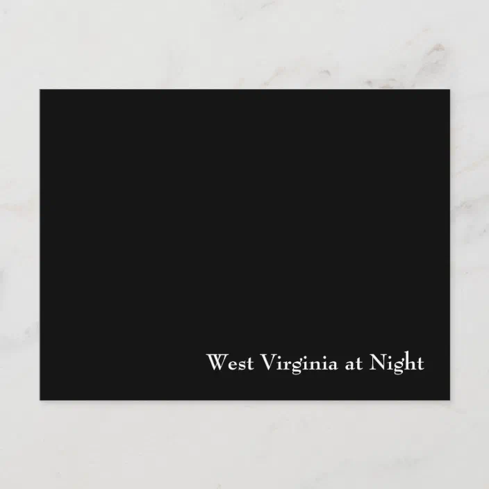 West Virginia at Night Postcard 