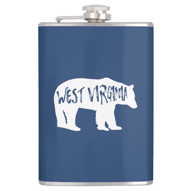 West Virginia Bear Flask (Front)