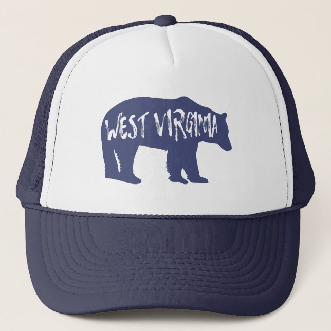 West Virginia Bear Trucker Hat (Front)