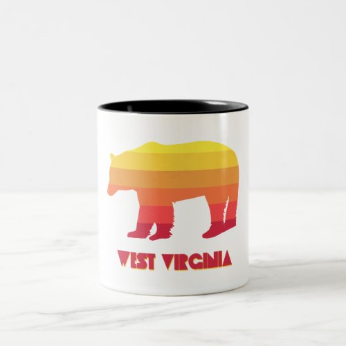 West Virginia Bear Two_Tone Coffee Mug