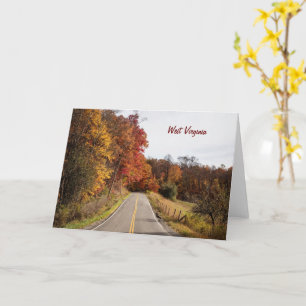 West Virginia beautiful autumn colors Card