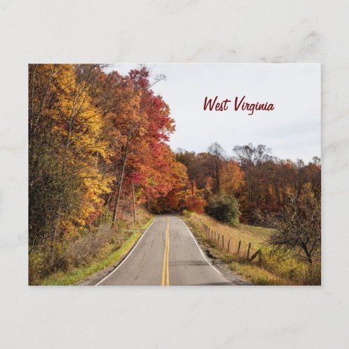 West Virginia beautiful autumn colors Postcard