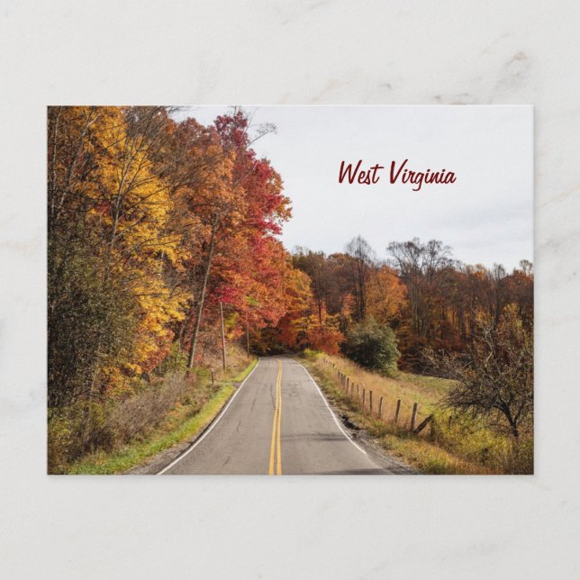 West Virginia beautiful autumn colors Postcard (Front)