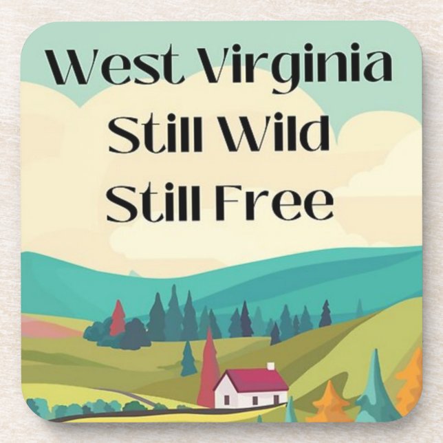 West Virginia Beverage Coaster (Front)