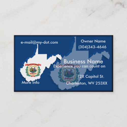 West Virginia Business Card