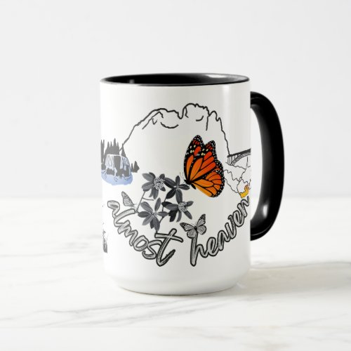 West Virginia Butterflies Mug