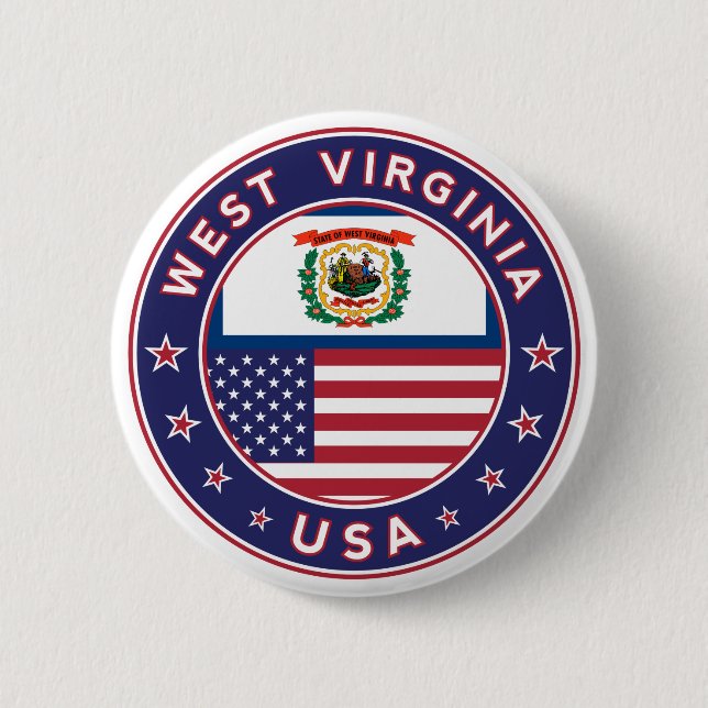 West Virginia Button (Front)