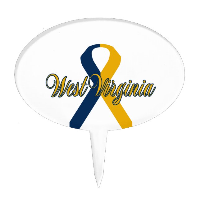West Virginia Cake Topper (Front)