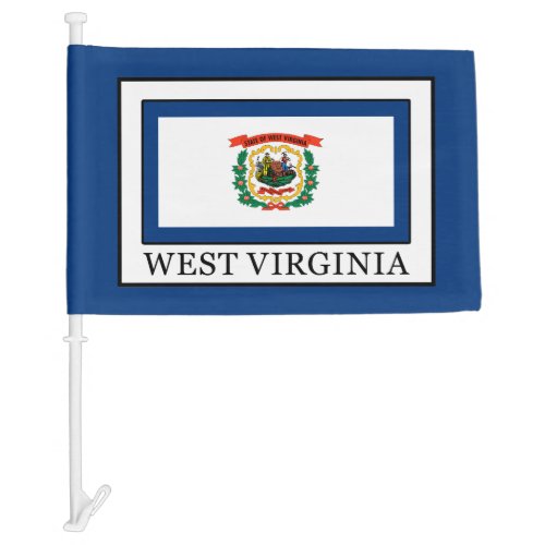 West Virginia Car Flag
