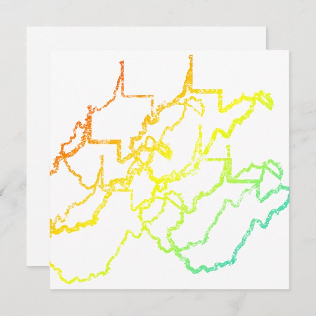 west virginia chill blur invitation (Front/Back)