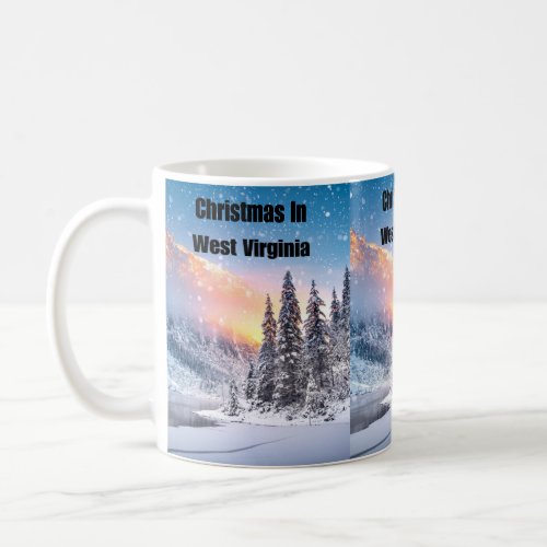 West Virginia Christmas  Coffee Mug