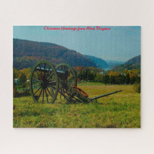 West Virginia. Christmas Greetings Jigsaw Puzzle