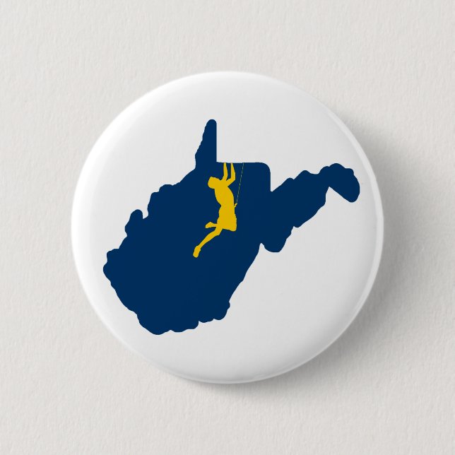 West Virginia Climbing Button (Front)