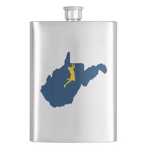 West Virginia Climbing Hip Flask