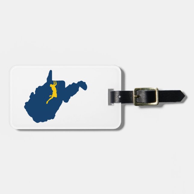 West Virginia Climbing Luggage Tag (Front Horizontal)