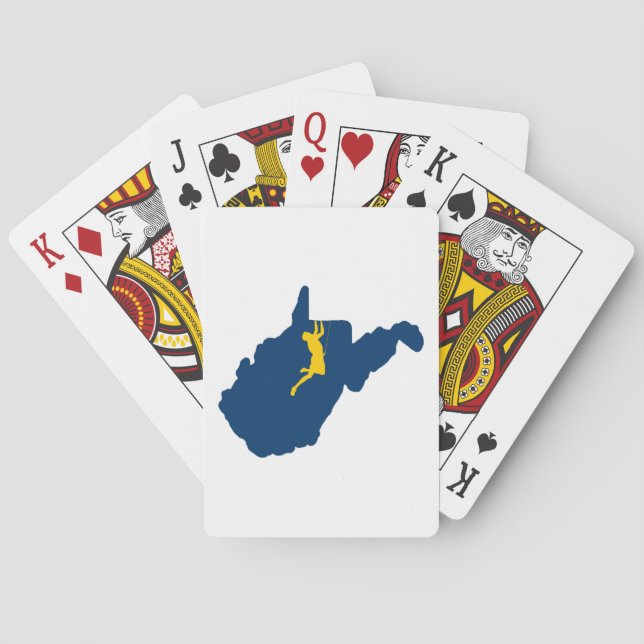 West Virginia Climbing Poker Cards (Back)