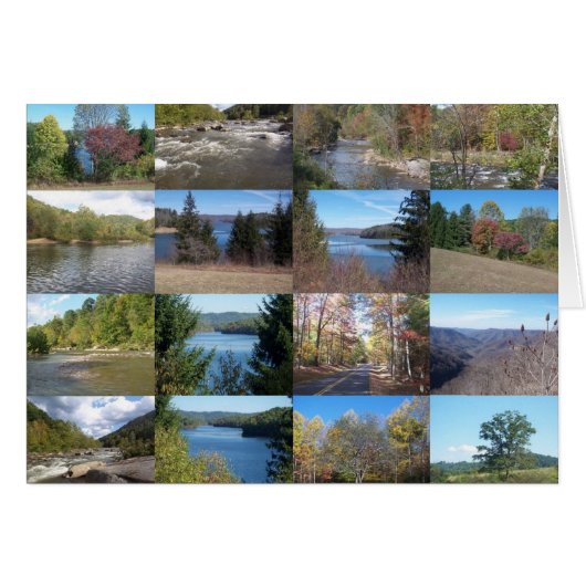 West Virginia Collage Cards (Front Horizontal)
