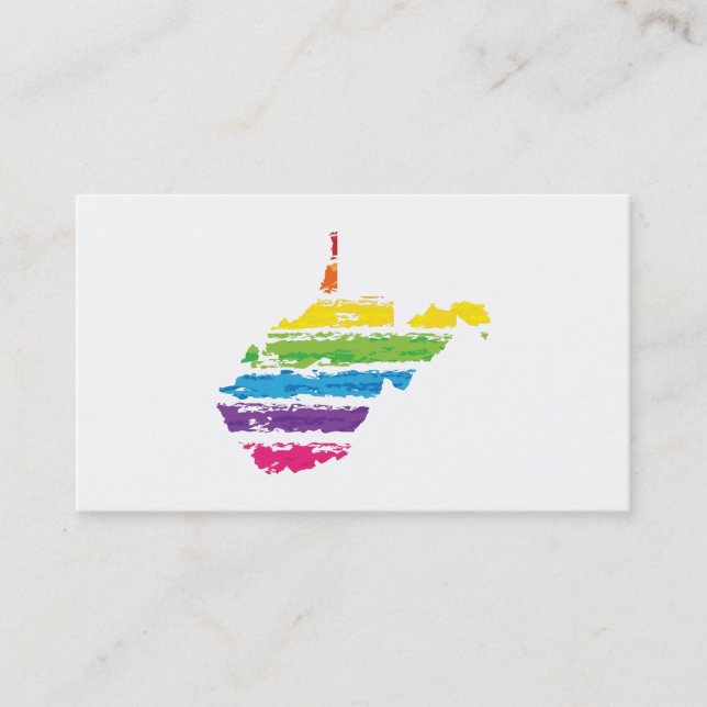 west virginia color strokes business card (Front)