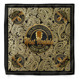 West Virginia Country Music Fan Bandana