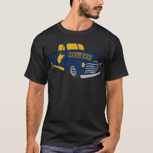 West Virginia Country Roads Classic Truck WV Cars T-Shirt