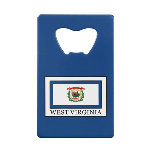 West Virginia Credit Card Bottle Opener