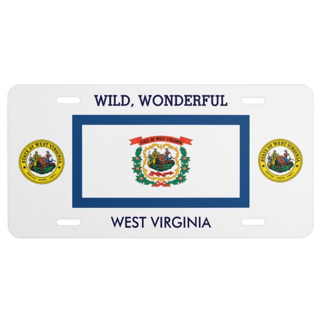 West Virginia Custom Front License Plate (Front)