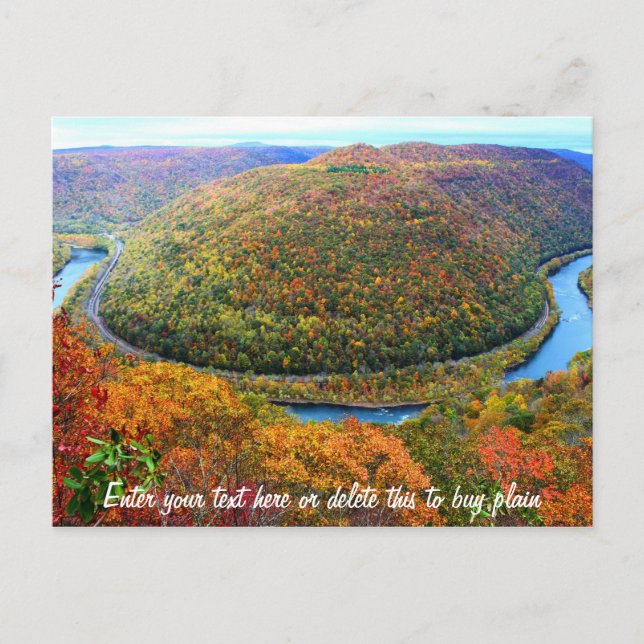 West Virginia Customizable Postcard (Front)