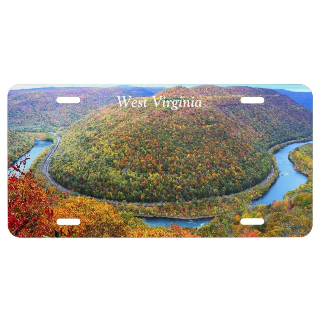West Virginia Fall Foliage Aluminum License Plate (Front)