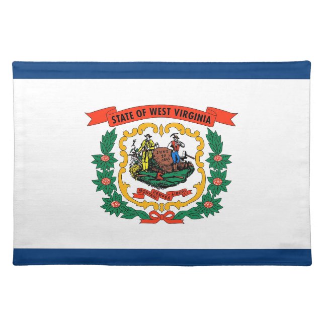 West Virginia Flag American MoJo Placemat (Front)