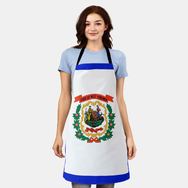 West Virginia flag Apron (Worn)