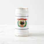 WEST VIRGINIA FLAG BEER STEIN