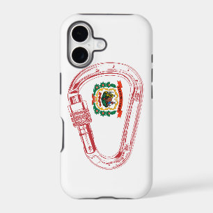 West Virginia Flag Climbing Carabiner iPhone 17 Case