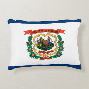 West Virginia Flag Decorative Pillow