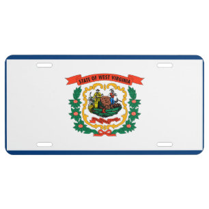 West Virginia Flag License Plate