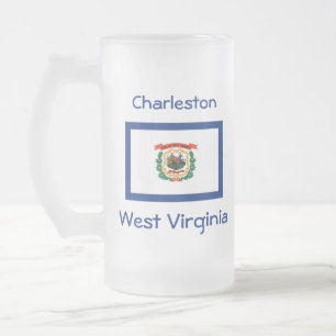 West Virginia Flag Map City Mug