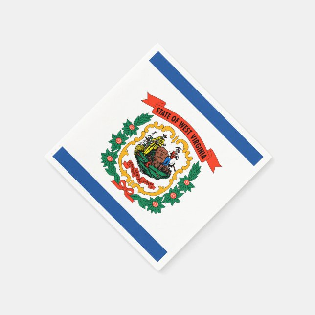West Virginia flag Napkins (Corner)
