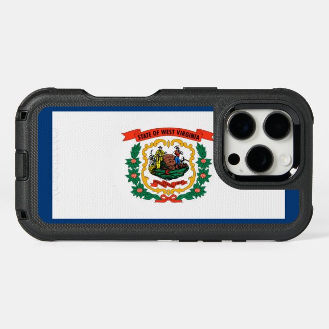 West Virginia flag Otterbox iPhone Case (Back Horizontal)