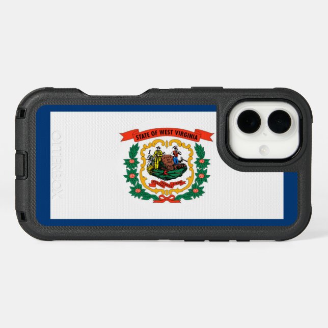 West Virginia flag Otterbox iPhone Case (Back Horizontal)