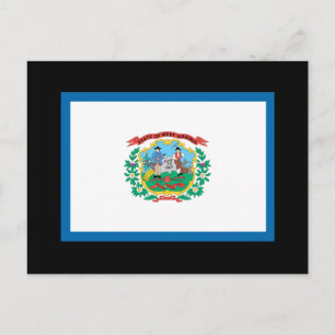 WEST VIRGINIA FLAG POSTCARD