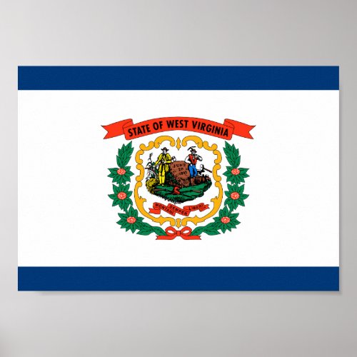 West Virginia Flag Poster